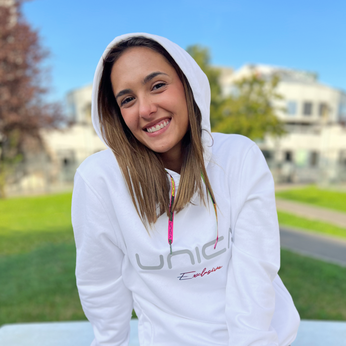 Felpa Bianca argento